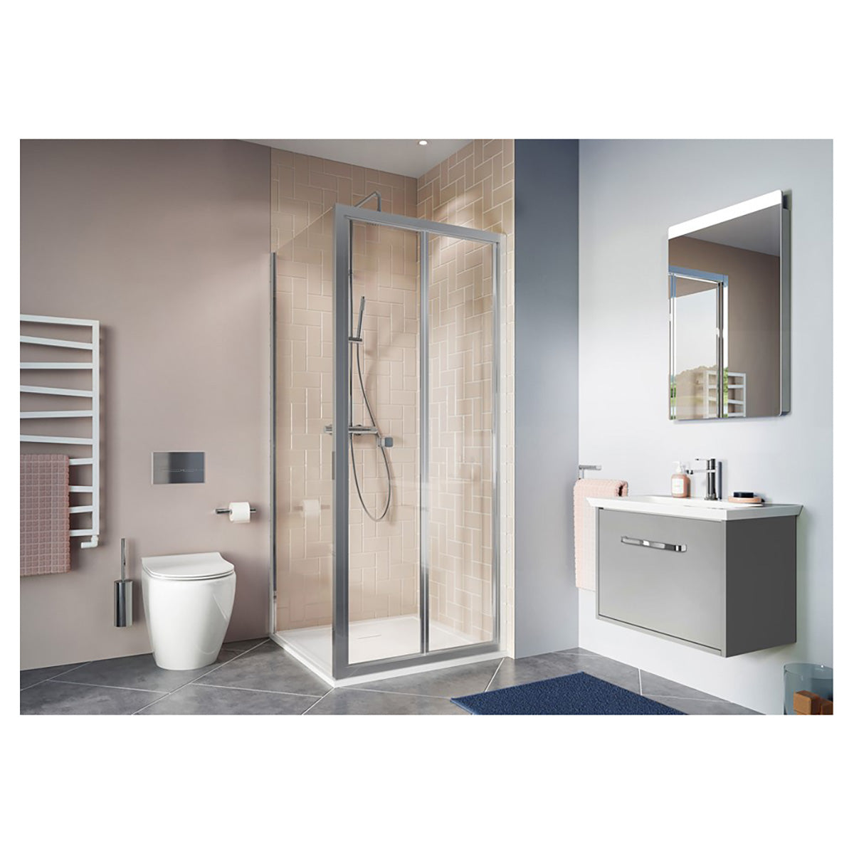 Crosswater Clear 6 Bi-fold Door