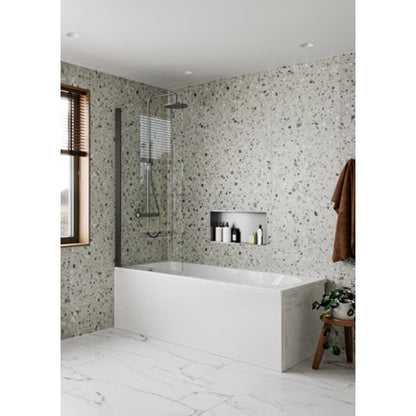 Crosswater Clear 6 Hinged Bath Screen 800mm