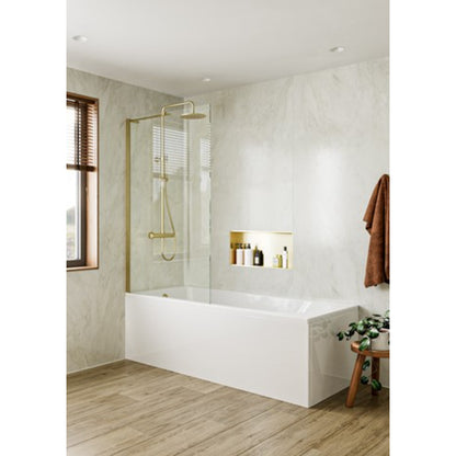 Crosswater Clear 6 Fixed Bath Screen 900mm