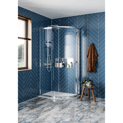 Crosswater Clear CAQSBC0800 6 Quadrant Single Door