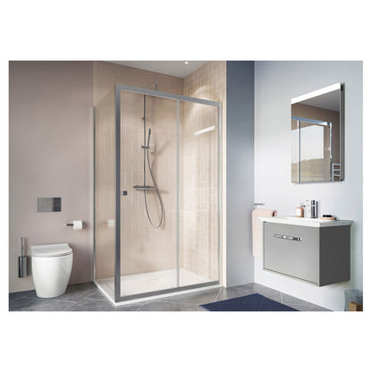Crosswater Clear 6 Single Sliding Door