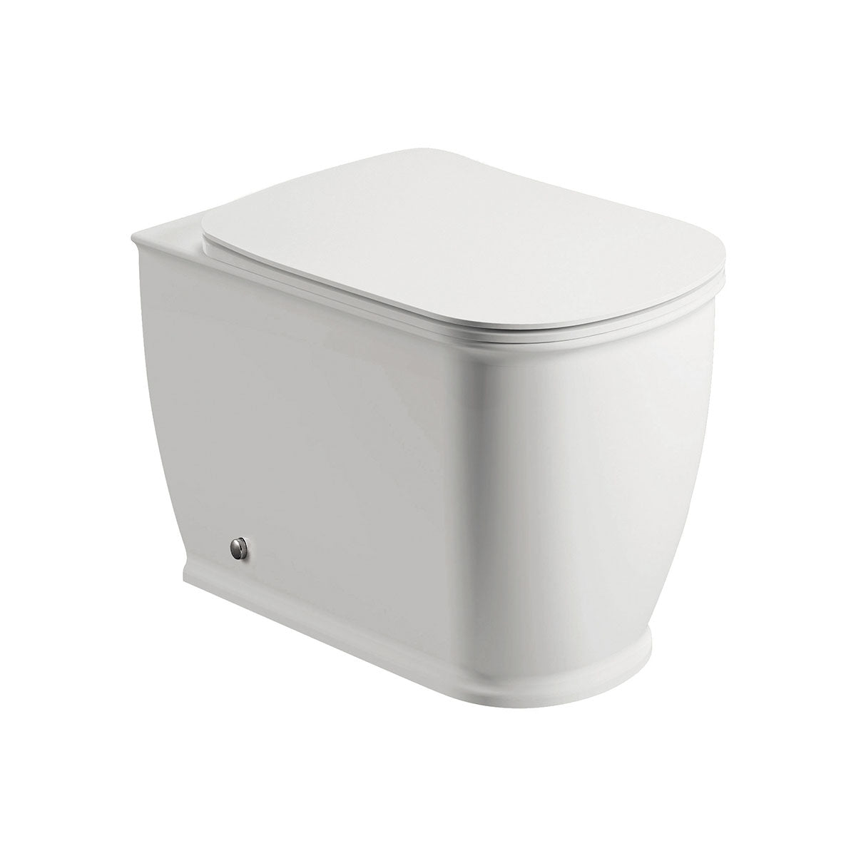 IMEX CB10150 Liberty White Back-To-Wall WC Bowl And Slow Close Seat 540mm
