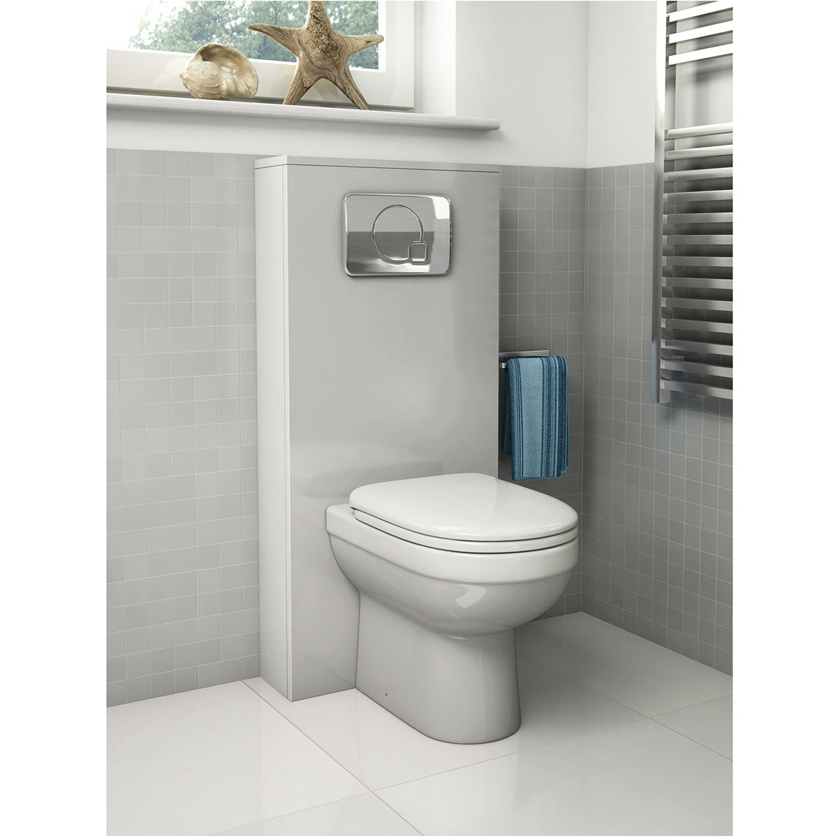 IMEX Ivo CB1076 White Back-To-Wall WC Bowl 500mm