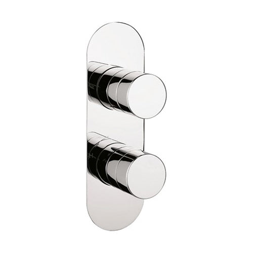 Crosswater Central 2 Outlet 2 Handle Concealed Thermostatic Shower Valve Portrait