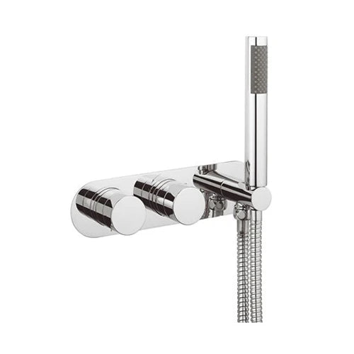 Crosswater Central 2 Outlet 2 Handle Concealed Thermostatic Shower Valve & Handset