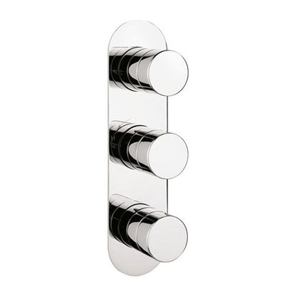 Crosswater Central 3 Outlet 3 Handle Concealed Thermostatic Shower Valve