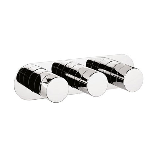 Crosswater Central 2 Outlet 3 Handle Concealed Thermostatic Shower Valve