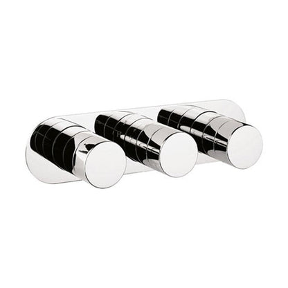 Crosswater Central 2 Outlet 3 Handle Concealed Thermostatic Shower Valve