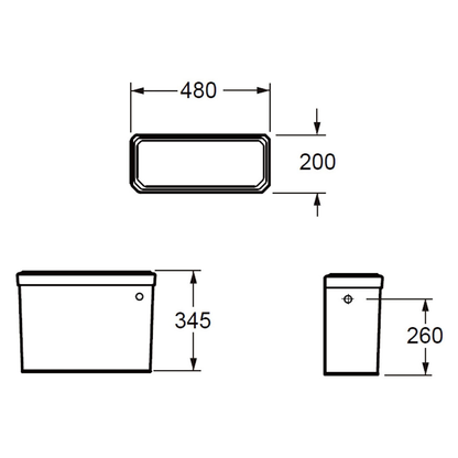 IMEX CF10142 Wyndham Traditional High Level WC Set