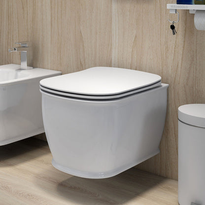 IMEX CH10150R Liberty 520mm White Rimless Wall Hung WC