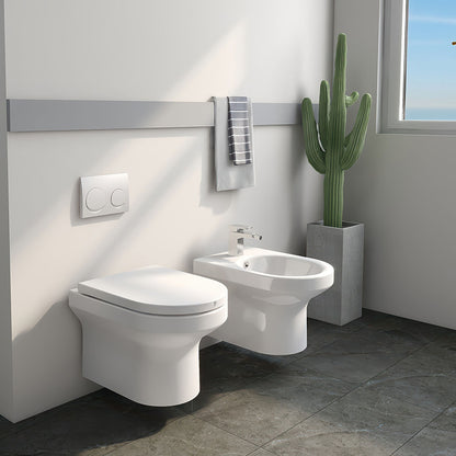 Imex CH10156R Alma 500mm Rimless Wall Hung WC Pan