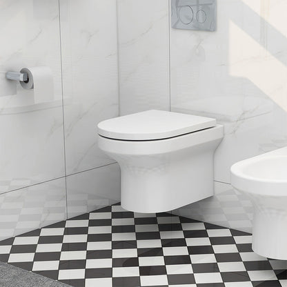 Imex CH10156R Alma 500mm Rimless Wall Hung WC Pan