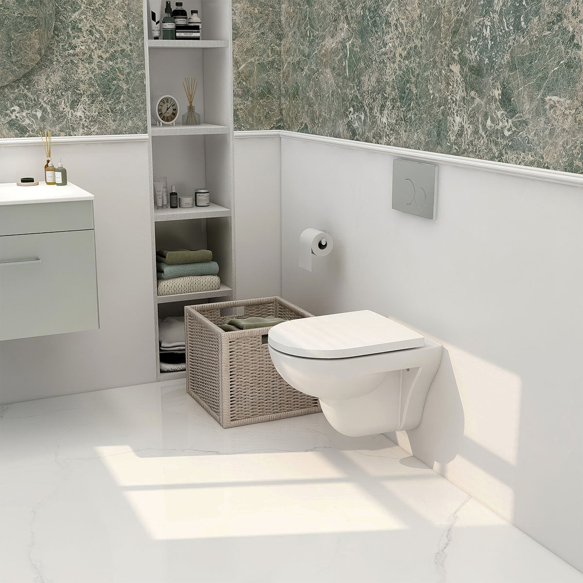 Imex CH10176R Ivan Rimless 500mm Wall Hung WC Pan