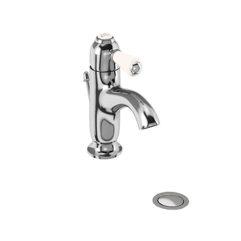 Burlington Chelsea Curved Basin Mixer with Pop-up Waste