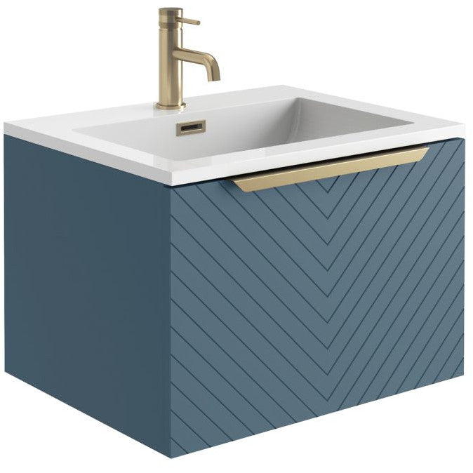 Luxe81 Chevron Wall Hung Vanity Unit