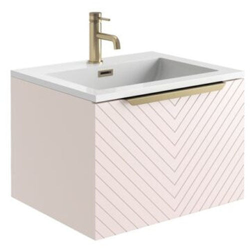Luxe81 Chevron Wall Hung Vanity Unit