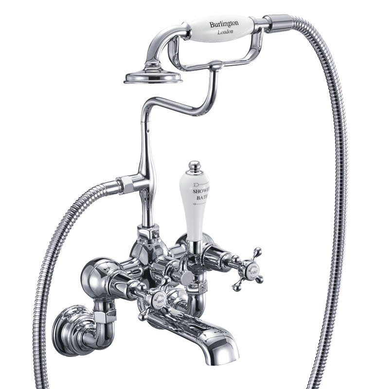 Burlington Claremont CL17_QT Bath Shower Mixer Wall Mounted