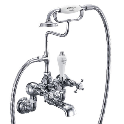 Burlington Claremont CL17_QT Bath Shower Mixer Wall Mounted