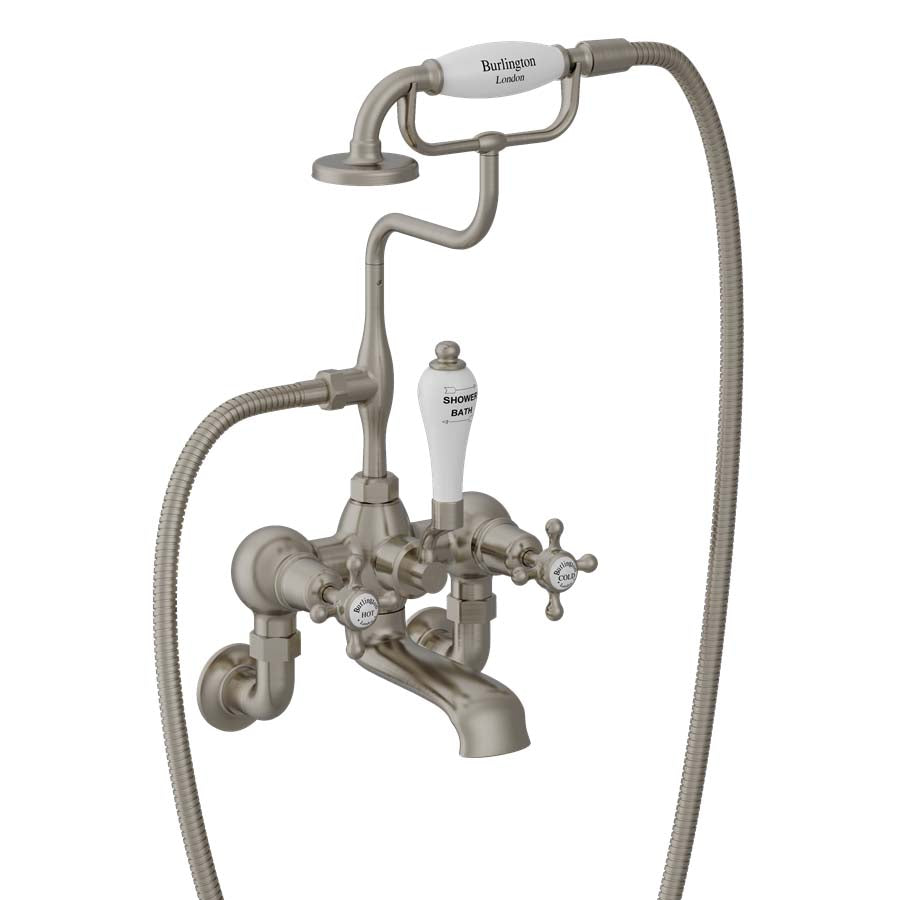 Burlington Claremont CL17_QT Bath Shower Mixer Wall Mounted