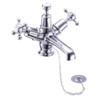 Burlington Claremont CL5_QT Basin Mixer with Plug & Chain Waste