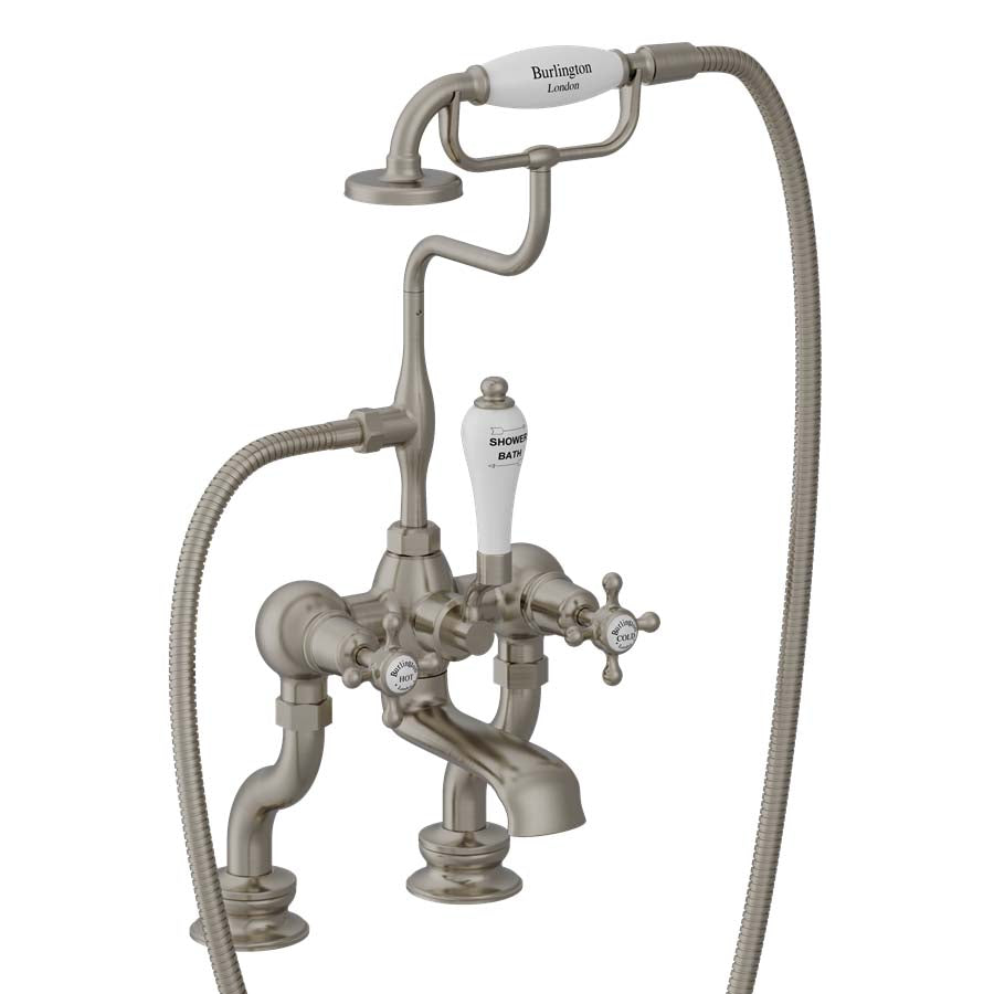 Burlington Claremont Regent Bath Shower Mixer Deck-Mounted