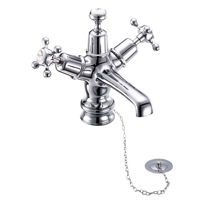 Burlington Claremont CLR5_QT Regent Basin Mixer with Plug & Chain Waste