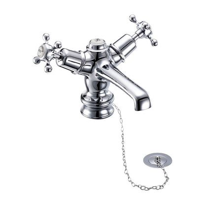 Burlington Claremont CLR5_QT Regent Basin Mixer with Plug & Chain Waste