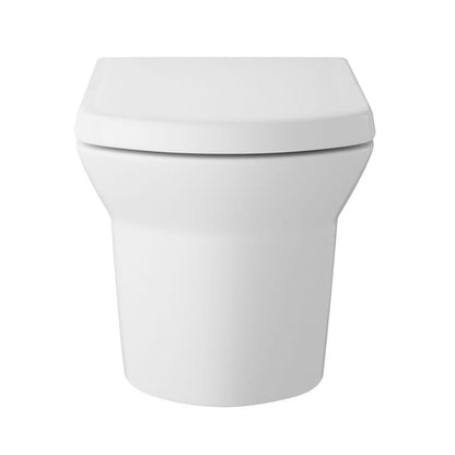 Hudson CLT007 Reed Maya White 355 x 525mm Wall Hung Pan And Soft Close Seat