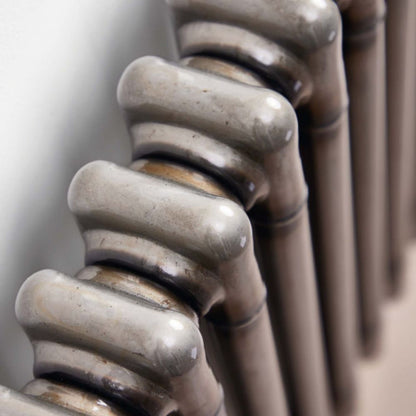 Luxe81 2 Column Raw Metal Horizontal Designer Radiator