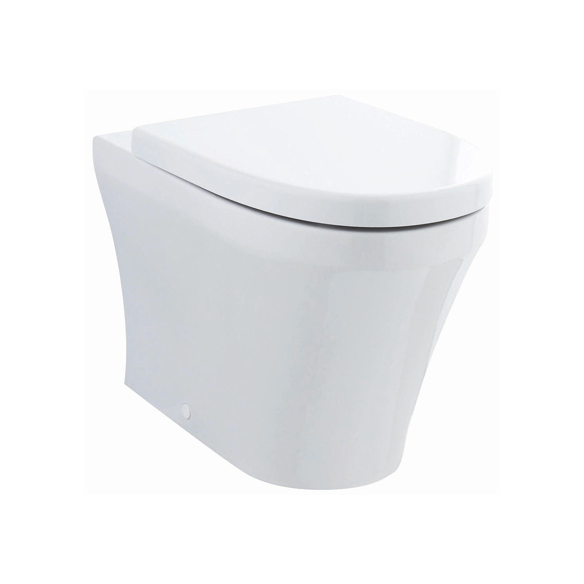 Hudson Reed Luna 350 x 555mm Back To Wall Pan White And Soft Close Seat CPA008