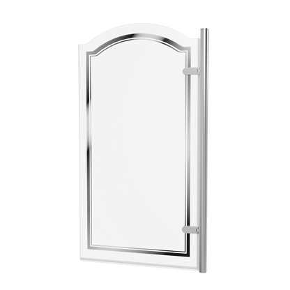 Burlington Classique Curved Hinge Bath Screen