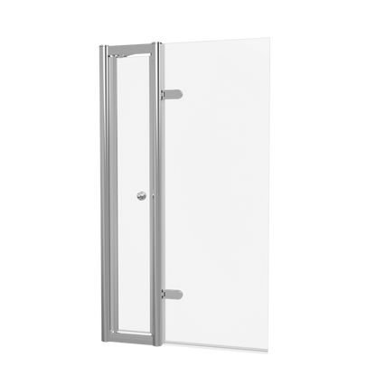 Burlington Classique Hinged Bath Screen with Access Door & Handle