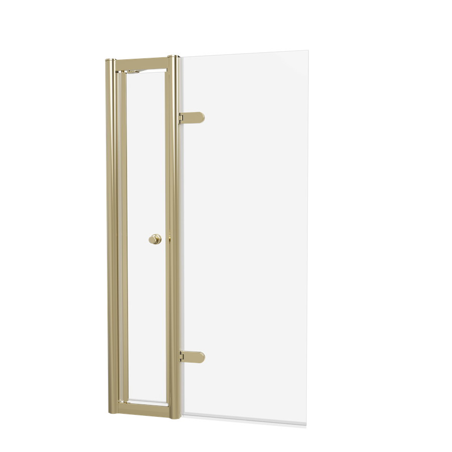 Burlington Classique Hinged Bath Screen with Access Door & Handle