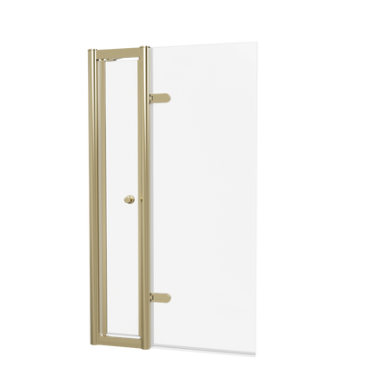 Burlington Classique Hinged Bath Screen with Access Door & Handle