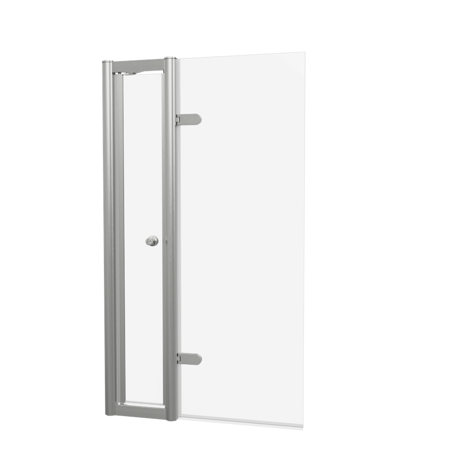 Burlington Classique Hinged Bath Screen with Access Door & Handle