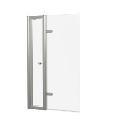 Burlington Classique Hinged Bath Screen with Access Door & Handle