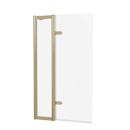 Burlington Classique Hinged Inline Bath Screen 850