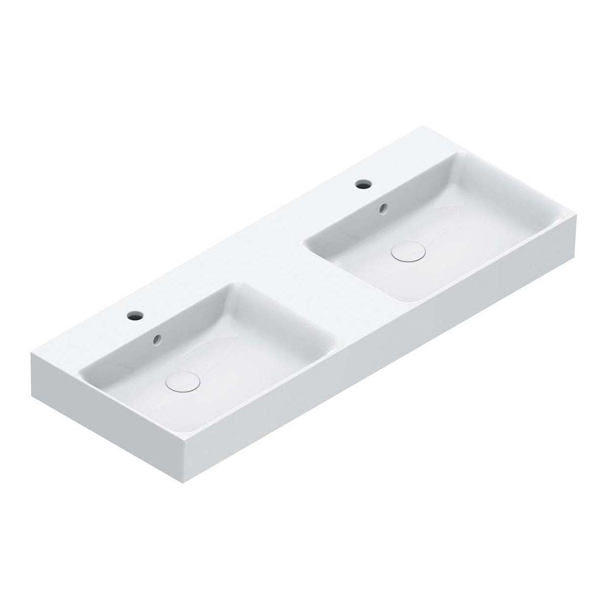 Catalano Premium 120 Double Washbasin with Optional Tap Holes