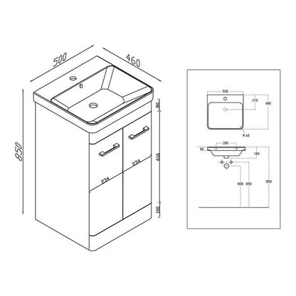 Luxe81 Rossini Vanity Unit