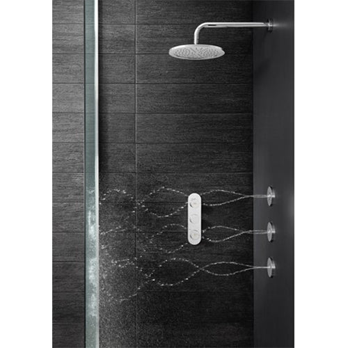 Crosswater Dial Central Trim Thermostatic Shower Valve with 2 Way Diverter Portrait