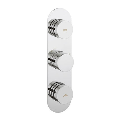 Crosswater Dial Central Trim Thermostatic Shower Valve with 2 Way Diverter Portrait