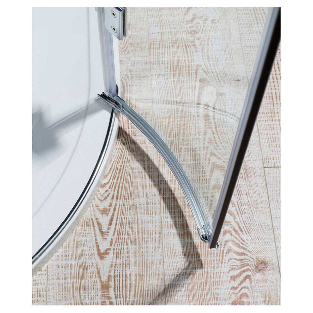 Crosswater Design DQDSC0900_V2 8 Quadrant Double Door, Silver Finish