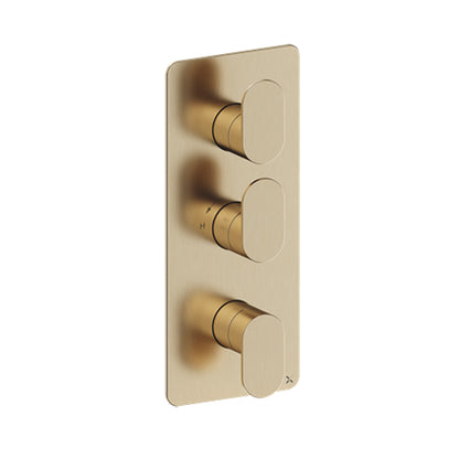 Crosswater Drift 2 Outlet 3 Handle Shower Valve