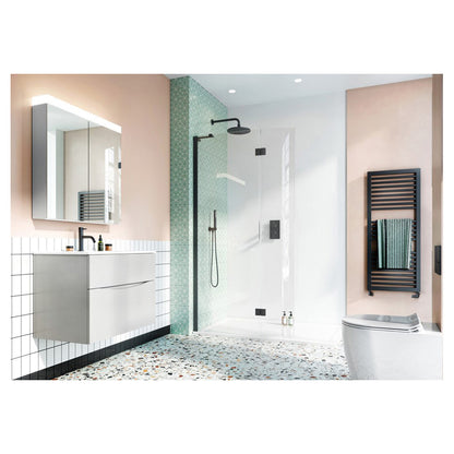 Crosswater Design DWQSC1400_V2 8 Walk In Easy Access Shower Enclosure, Easy Access