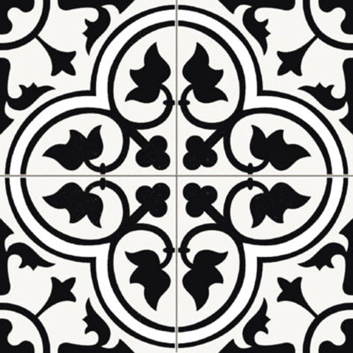 Luxe81 Tradition Dover Black Tile 450x450x9mm PRTRA45DBK
