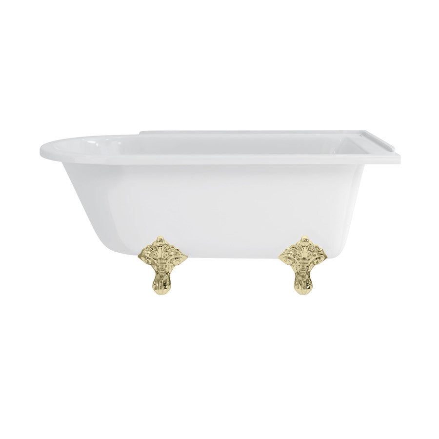 Burlington Hampton 150cm Showering Bath with Standard Feet