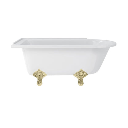 Burlington Hampton 150cm Showering Bath with Standard Feet