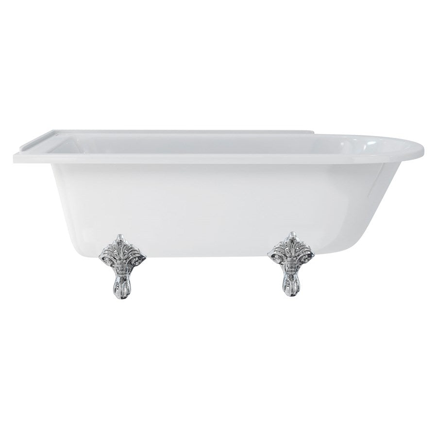 Burlington Hampton 170cm Showering Bath with Standard Feet