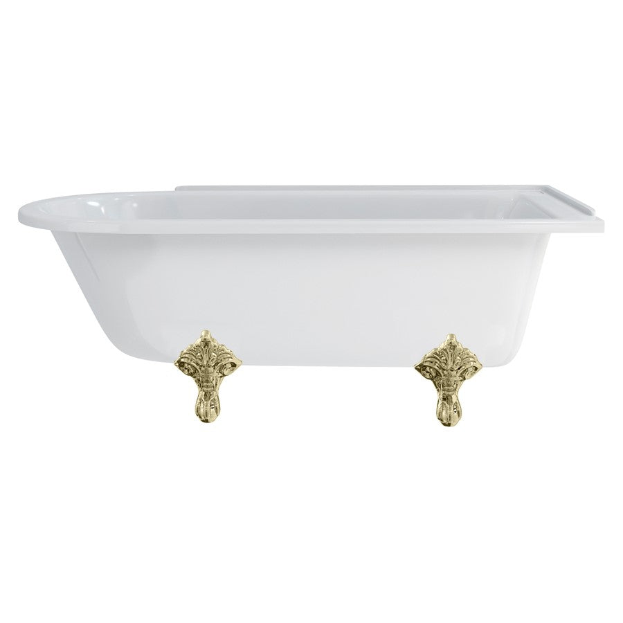 Burlington Hampton 170cm Showering Bath with Standard Feet