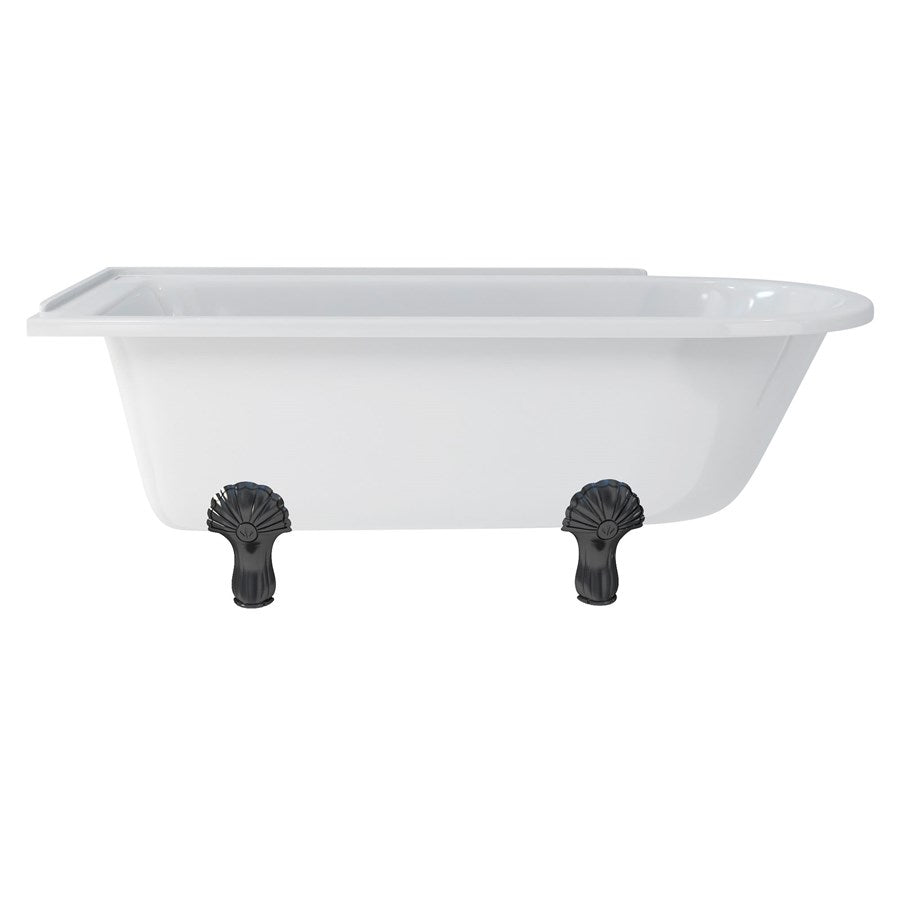 Burlington Hampton 170cm Showering Bath with Luxury Feet